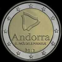 Andorre 2017 - Le Pays des Pyrnes - 2 euro commmorative