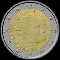 Finlande 2020 - 100 ans de la naissance de Vin Linna - 2 euro commmorative