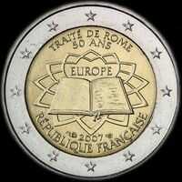 France 2007 - 50 ans du Trait de Rome - 2 euro commmorative