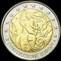 Italie 2005 - 1er anniversaire de la Constitution Europenne - 2 euro commmorative