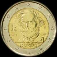 Italie 2013 - 200 ans de Giuseppe Verdi - 2 euro commmorative