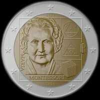 Italie 2020 - 150 ans de Maria Montessori - 2 euro commmorative