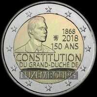 Luxembourg 2018 - 150 ans de la Constitution du Grand-Duch - 2 euro commmorative
