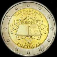 Portugal 2007 - 50 ans du Trait de Rome - 2 euro commmorative