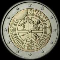 Vatican 2009 - Anne Internationale de l'Astronomie - 2 euro commmorative