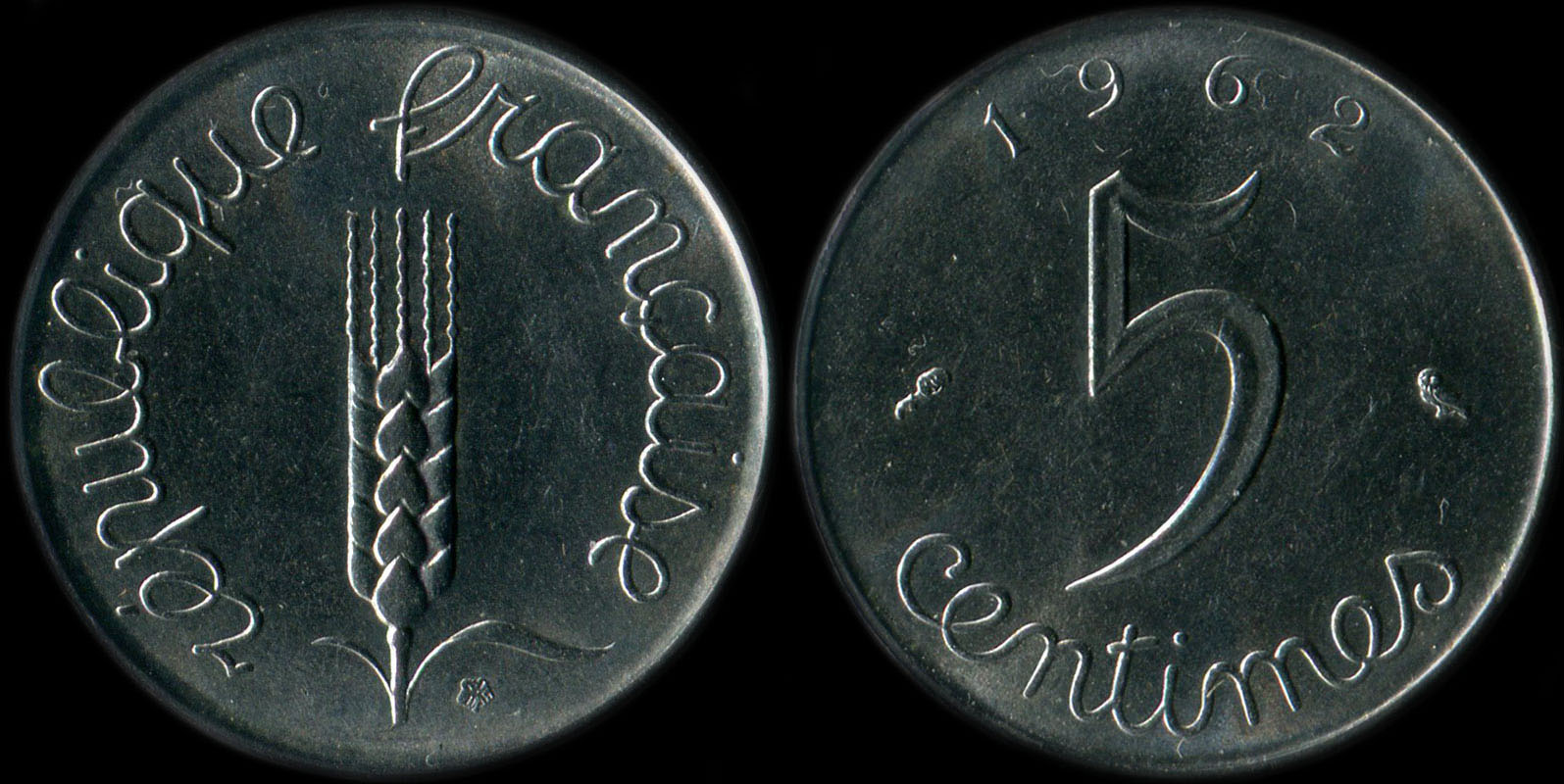Pice de 5 centimes Epi 1962