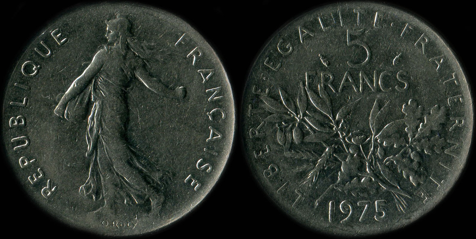 Pice de 5 francs 1975 Semeuse cupro-nickel