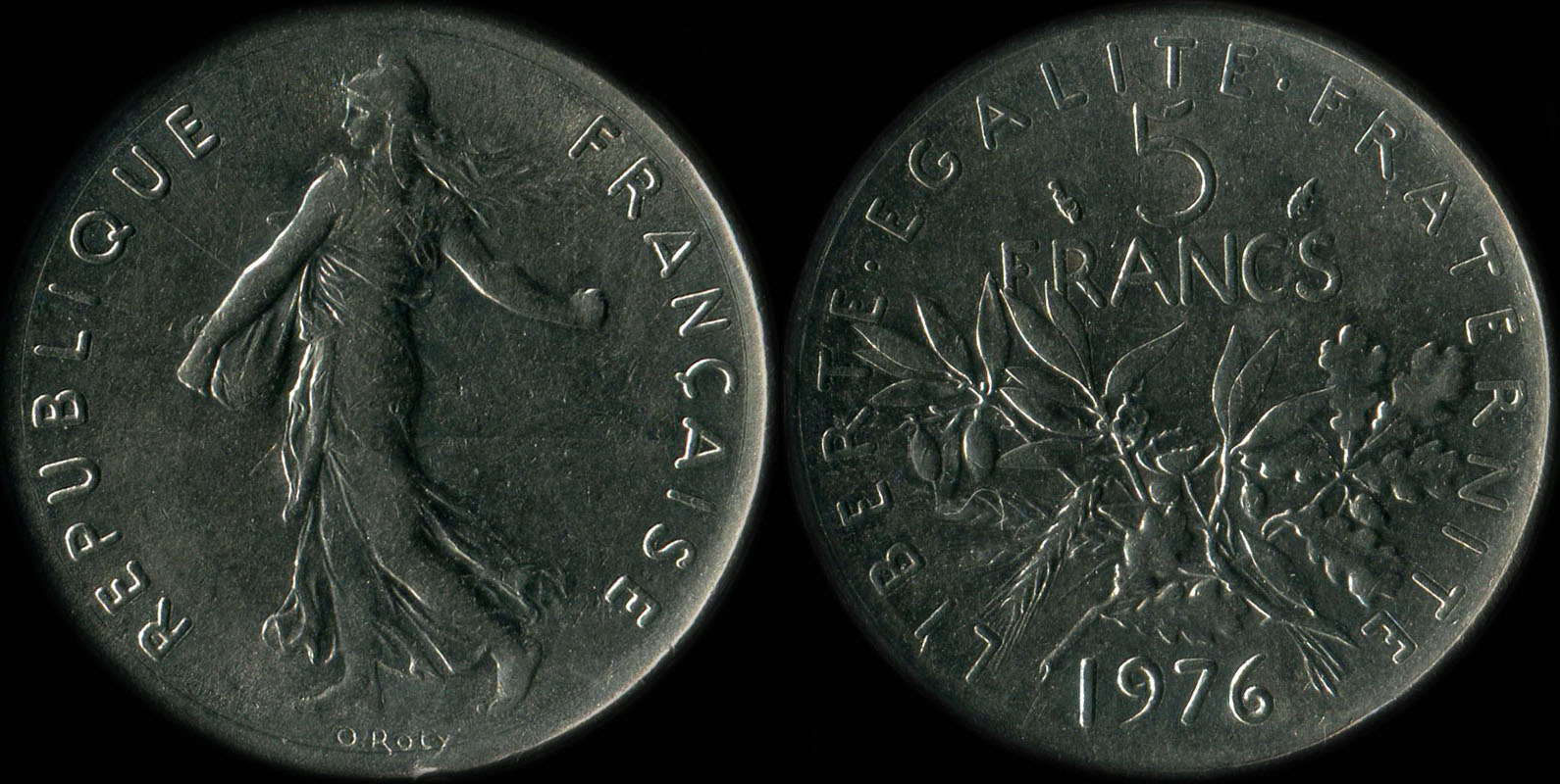 Pice de 5 francs 1976 Semeuse cupro-nickel
