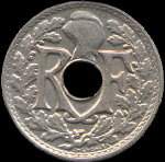 Avers pice 5 centimes Lindauer petit module 1923