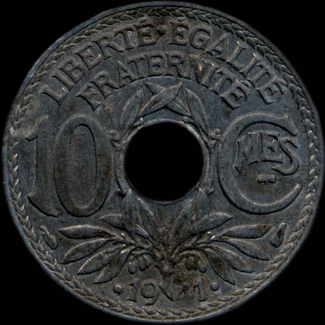 10 centimes Lindauer 1941 avec 4 trs faible
