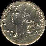 Pice de 20 centimes Marianne - 1996 - avers