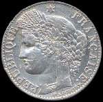 Pice de 50 centimes Crs Rpublique franaise - 1894 - avers