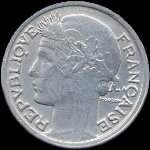 Pice de 50 centimes Morlon - Rpublique franaise - Libert Egalit Fraternit - 1946 - avers