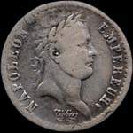 Pice de 1/2 franc Napolon Empereur - Rpublique franaise - 1808BB - avers