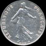 Pice de 1/2 franc Semeuse - Rpublique franaise - 2000 - avers