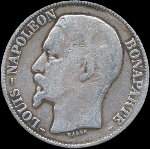 Pice de 5 francs Louis-Napolon Bonaparte 1852A - Rpublique franaise - avers