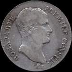 Pice de 5 francs Bonaparte Premier Consul An 12A - Rpublique franaise - avers