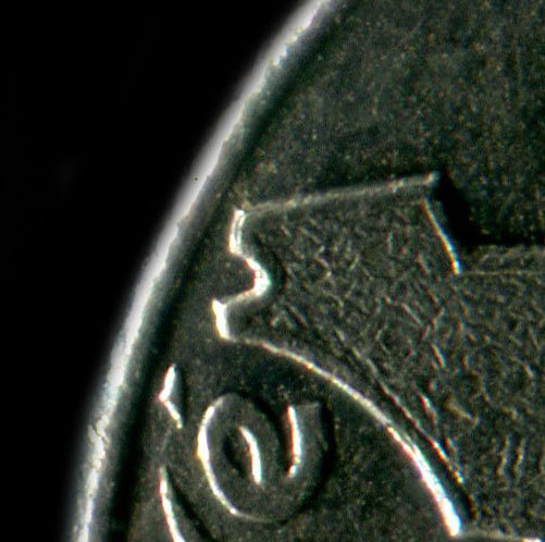 Variante Bretagne ne touche pas le listel sur 10 francs Rpublique par Jimenez 1986