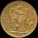 Pice de 20 francs or Gnie 1849A - Rpublique franaise - avers