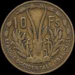 Afrique Occidentale Franaise - AOF - 10 francs 1956 - revers