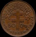 Afrique Equatoriale Franaise - AEF - 50 centimes 1943 - revers