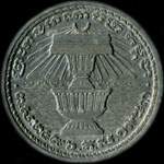 Pice de 20 centimes 1953 Royaume du Cambodge - avers