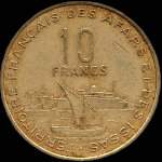 Djibouti - Territoire franais des Afars et des Issas - 10 francs 1975 - revers