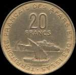 Djibouti - Territoire franais des Afars et des Issas - 20 francs 1968 - revers