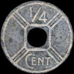 Indochine - Etat franais - 1/4 centime 1943 - revers