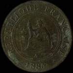 Indochine franaise - 1 centime 1885 - avers