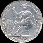 Indochine franaise - Rpublique franaise - 10 centimes 1937 - avers
