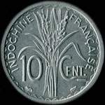 Indochine franaise - Rpublique franaise - 10 centimes 1945 - revers