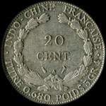 Indochine franaise - Rpublique franaise - 20 centimes 1928 - revers