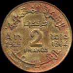 Maroc - Empire chrifien - 2 francs 1945 - revers