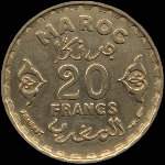 Maroc - Empire chrifien - 20 francs 1952 - revers