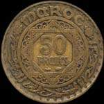 Maroc - Empire chrifien - 50 francs 1952 - revers