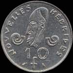 Nouvelles-Hbrides - 10 francs 1970 - revers