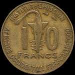 Togo - Afrique Occidentale Franaise - 10 francs 1957 - revers