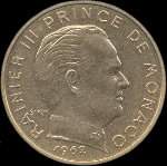 20 centimes frappe de 1962  1995 sous Rainier III Prince de Monaco - avers