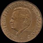 10 francs frappe de 1975  1982 sous Rainier III Prince de Monaco - avers