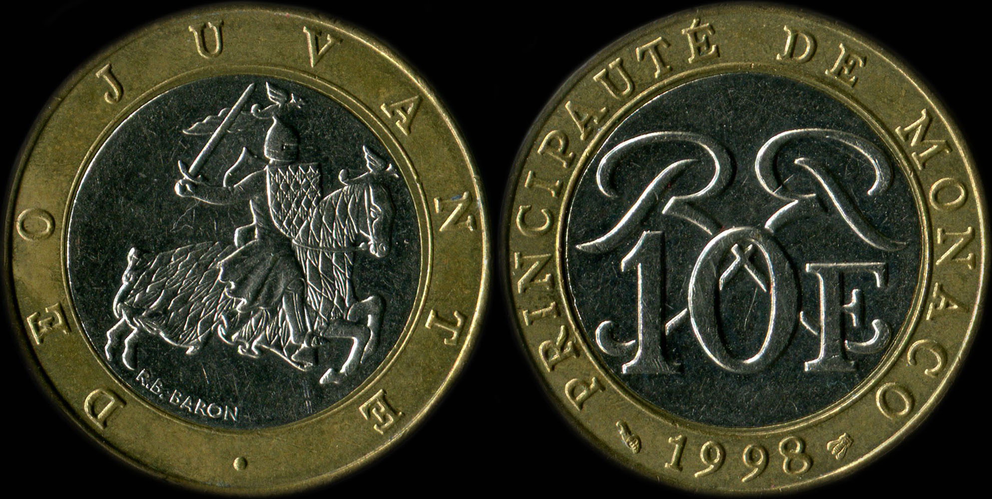Pice de 10 francs Rainier III 1998 - Monaco