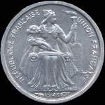 Nouvelle-Caldonie - pice de 50 centimes 1949 Rpublique Franaise - Union Franaise - avers