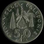 Nouvelle-Caldonie - pice de 50 francs 1967 Rpublique Franaise - revers