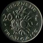 Polynsie - pice de 20 francs 1975 Polynsie franaise - revers