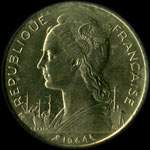 Pice de 20 francs 1964 Rpublique franaise - Runion - avers