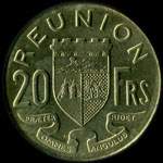 Pice de 20 francs 1964 Rpublique franaise - Runion - revers