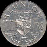 Pice de 100 francs 1969 Rpublique franaise - Runion - revers