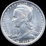 Pice de 1 franc Saint-Pierre et Miquelon 1948 - Rpublique franaise Union franaise - avers