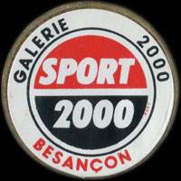 Monnaie publicitaire Sport 2000 - Galerie 2000 - Besanon - sur 10 francs Mathieu