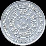 Timbre-monnaie Crdit Franais